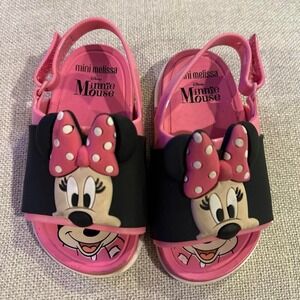 Mini Melissa Minnie Mouse sandals toddler sz 7